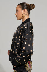 LIKE A CHARM EMBELLISHED BOMBER