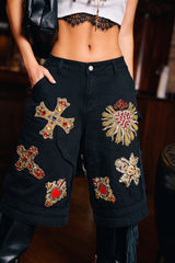 WILD AND FREE DENIM SHORTS