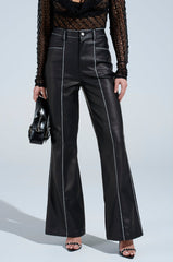FLY GIRL FAUX LEATHER PANT