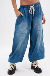 DONT MESS WITH ME DENIM JOGGER