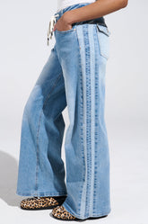JUST LIKE THAT WIDE LEG DENIM PANT