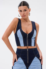 FIRST CLASS DENIM CORSET