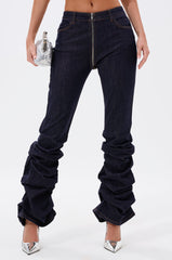 GET CRAZY RUCHED DENIM PANT