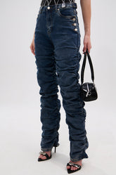 VERONICA RUCHED DENIM