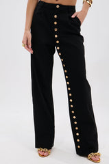 BUTTONED UP STRAIGHT LEG PANT