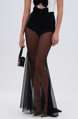 DANCING QUEEN MESH MAXI SKIRT