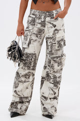 ASH OMBRE CARGO DENIM