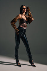 DROP IT LIKE ITS HOT VINYL LEGGING WITH ZIPPER