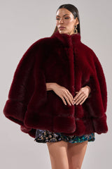 CELINE FAUX FUR CAPE