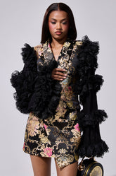 LORY PRINTED BLAZER DRESS