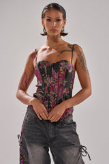 LETS PARTY BROCADE CORSET