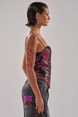 LETS PARTY BROCADE CORSET