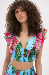 SOMETHING FEELS RIGHT FLORAL BLOUSE