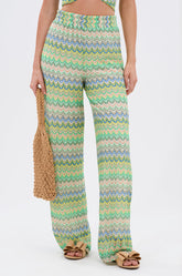JUST A FEELING CROCHET PALAZZO PANT