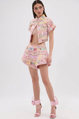 VERONICA TWEED PLAID SHORT