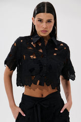 DOLLY FLORAL BUTTON DOWN BLOUSE