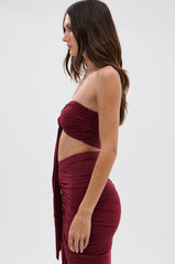 SEXY RUCHED BANDEAU TOP