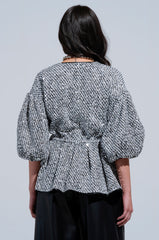 DOUBLE TROUBLE BLOUSE