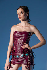 YOU KNOW I WANT YOU BABY LACE UP CORSET