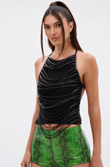 CALL ME MAYBE HALTER NECK BLOUSE