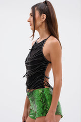 CALL ME MAYBE HALTER NECK BLOUSE