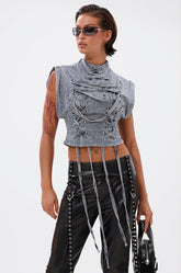 ABLE TO SEE ME STRAPPY TOP