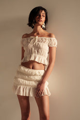 FLIRT WITH ME OFF THE SHOULDER BLOUSE