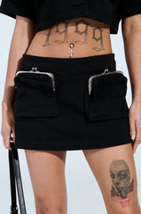 GIVE ME THE MONEY HONEY MINI SKIRT