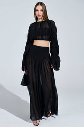 LAURA RUCHED PALAZZO PANT