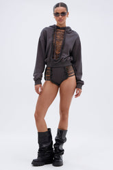 STRESSED AND DISTRESSED SHORT