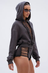 STRESSED AND DISTRESSED SWEATSHIRT