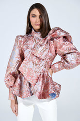 ANTIQUE BROCADE BOW TOP