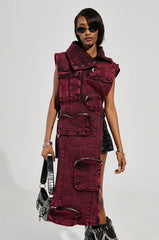 KADEN CARGO SLEEVELESS TOP