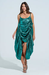 SMOOTH OPERATOR RUCHED MIDI DRESS