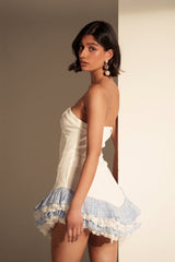 LET'S TAKE A STROLL DENIM MINI DRESS