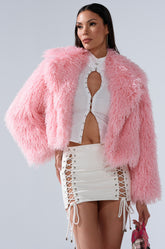 DIVINE FEMININE FAUX FUR COAT