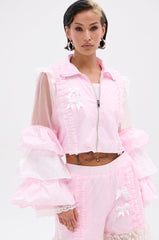 CANDY LACE TRIM WINDBREAKER