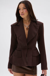 HAPPY HOUR PEPLUM BLAZER