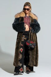 CHIARA PANELED FUR COAT