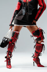 AZALEA WANG KANEY RED SPORT 2-1 BOOT