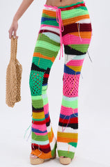 COLORED HEART CROCHET PANT
