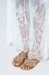 AKIRA LORETA GOLD THONG FLIP FLOP