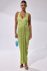 SARAH SLINKY DRESS IN GREEN