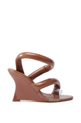 AKIRA MINORU NUDE WEDGE SANDAL