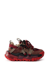 AZALEA WANG NAMIDA BURGUNDY SNEAKER