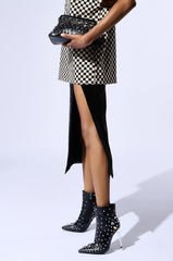 AZALEA WANG OAKLEE BLACK STILETTO BOOTIE