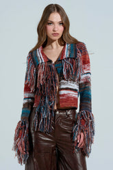 SHAGGY KNIT CARDIGAN