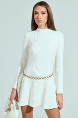 SLEEK AND CHIC KNIT MINI DRESS