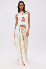 OVER THE TOP CUTOUT SWEATER