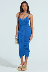 FEEL THE VIBES KNIT MIDI DRESS